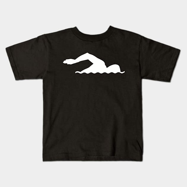 Swimming Kids T-Shirt by Designzz